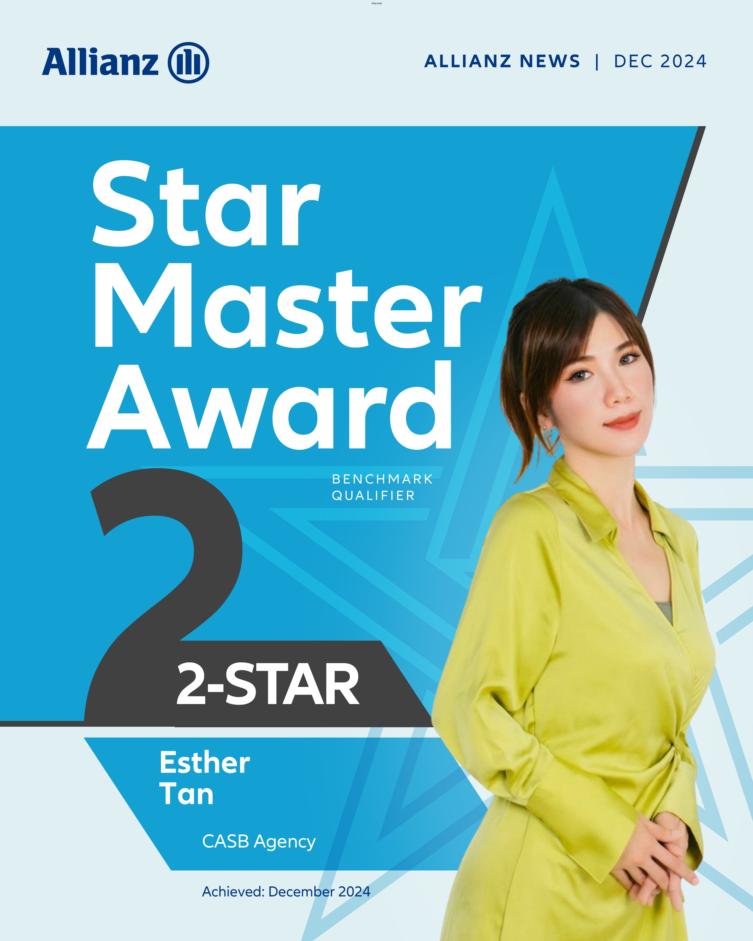Esther Tan (2 Star Master Award Benchmark Qualifier 2024)