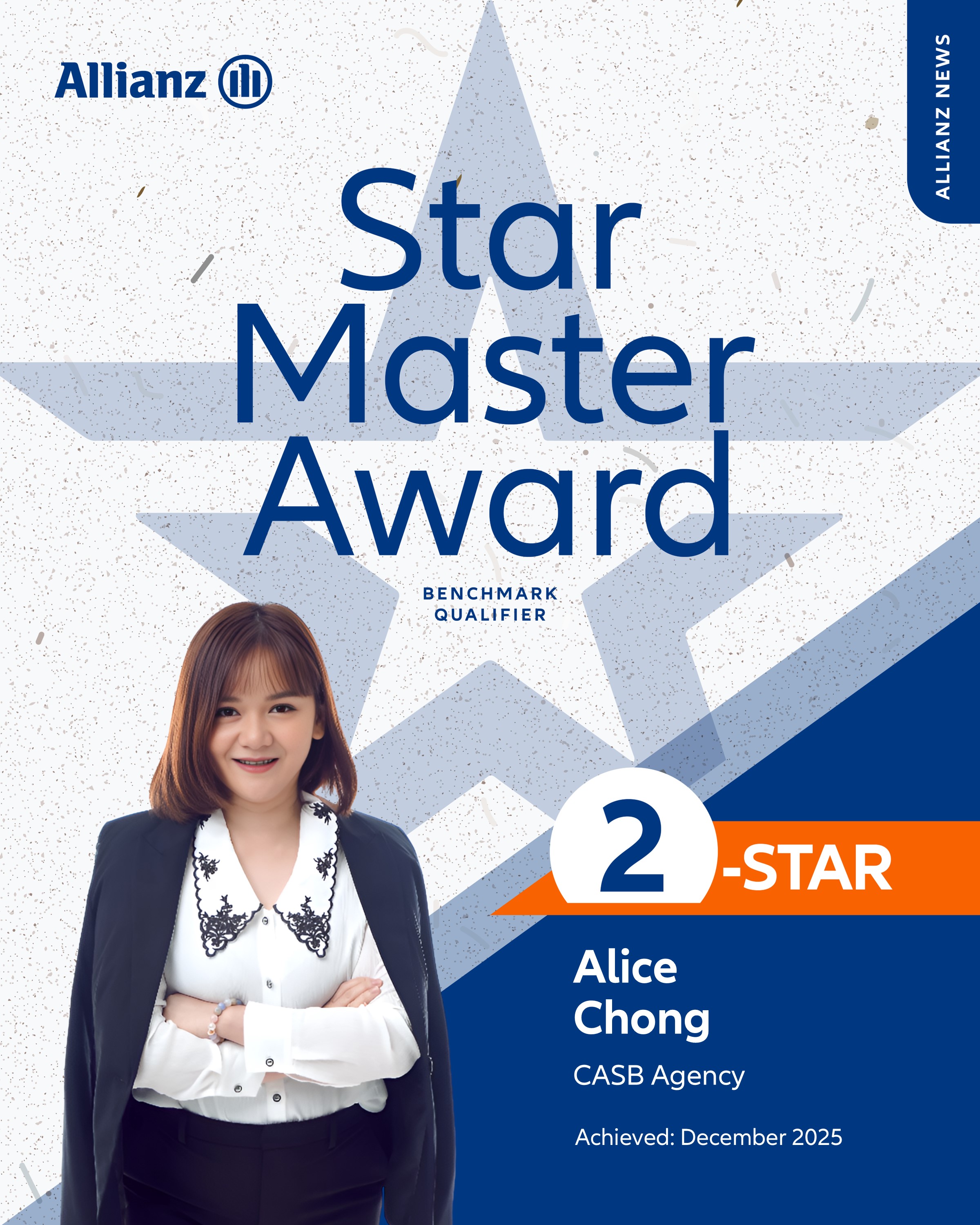 Alice Chong (2 Star Master Award Benchmark Qualifier 2025)