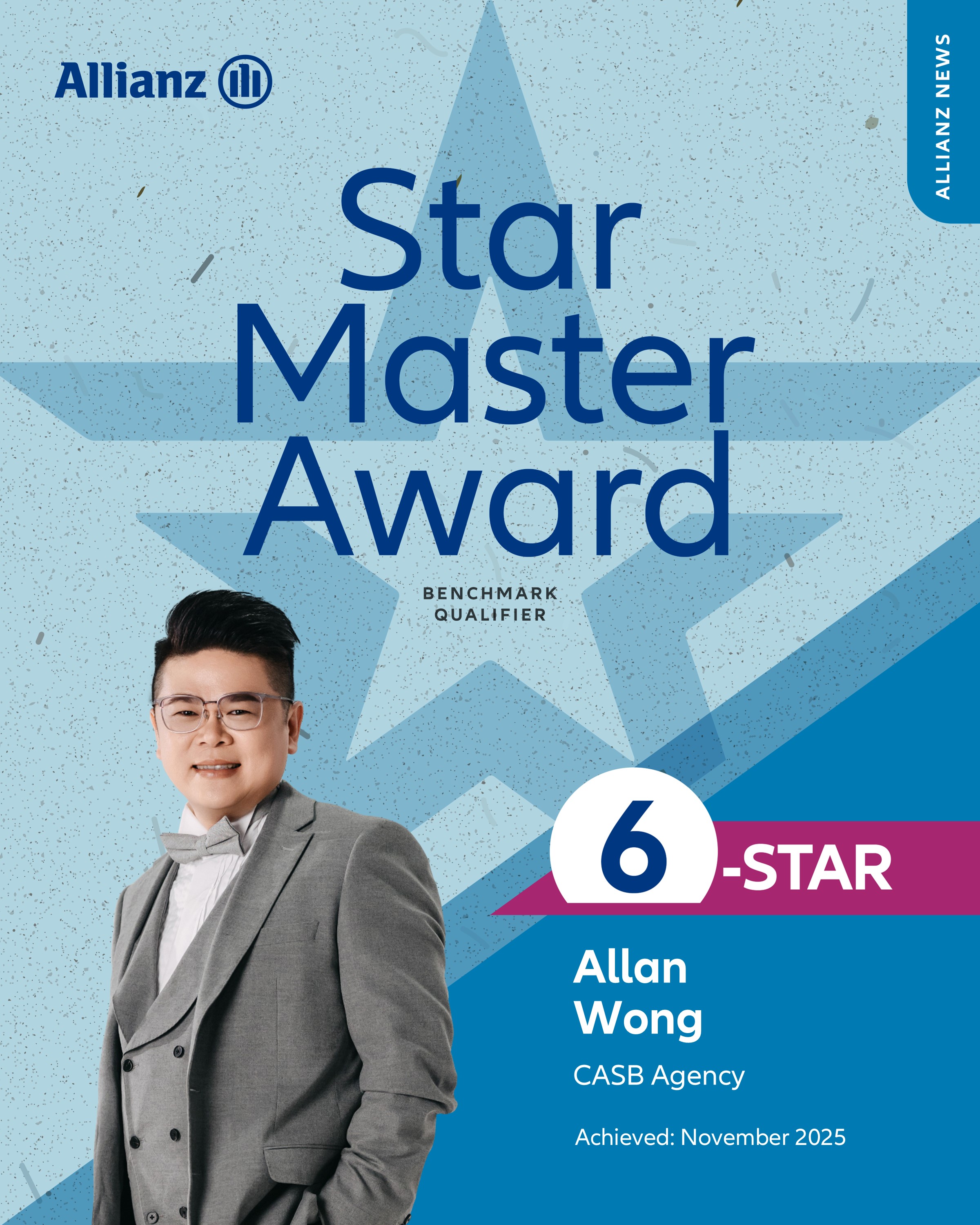 Allan Wong (6 Star Master Award Benchmark Qualifier 2025)